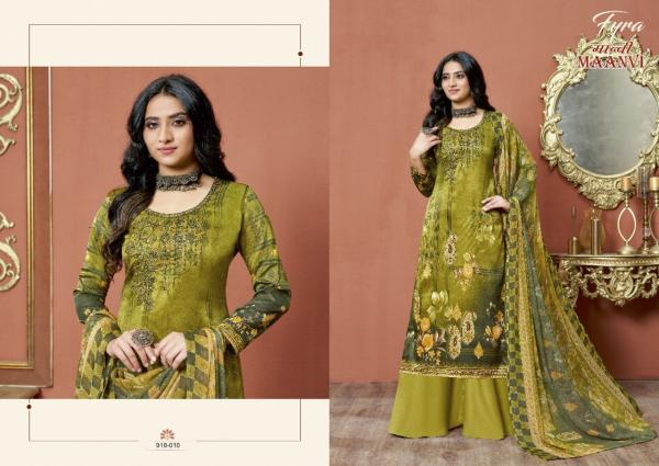 Fyra Maanvi Fancy Cotton Designer Embroidery Dress Materials